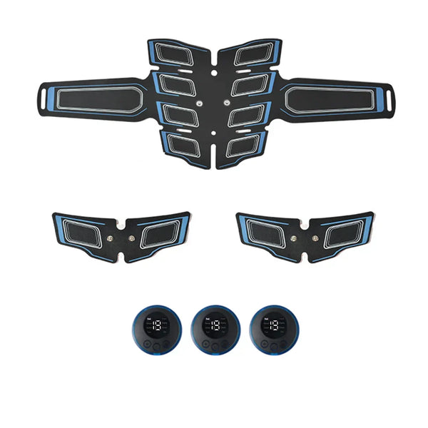 Abdominal Muscle Trainer EMS Fitness Belt Blue