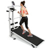Adjustable Silent Mechanical Treadmill for Home Fitness